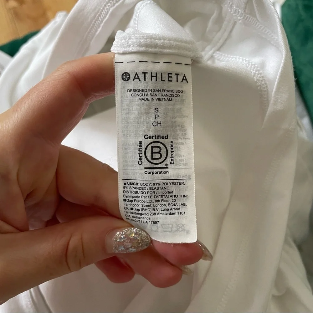 Athleta Pacifica Illume UPF Bright White Zip Up Relaxed Jacket 657489 Size Small